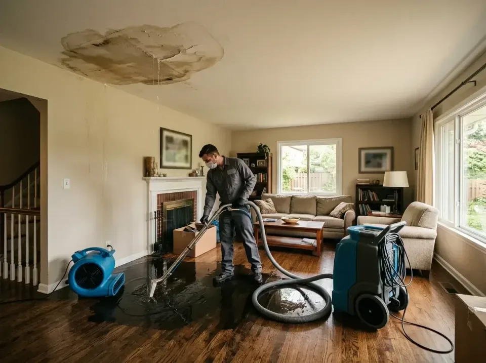 attic-pipe-burst-ceiling-drip-008 — frequently asked questions, Water Damage Restoration & Carpet Care in Fort Riley, KS